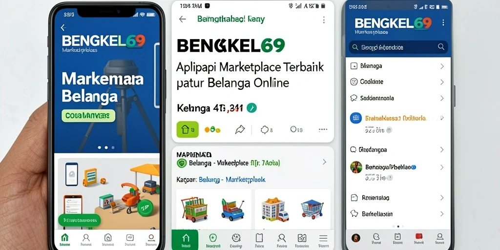 Tampilan antarmuka BENGKEL69 yang modern dan intuitif.