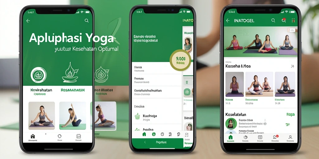 Antarmuka aplikasi Yoga INATOGEL yang sederhana dan fungsional.