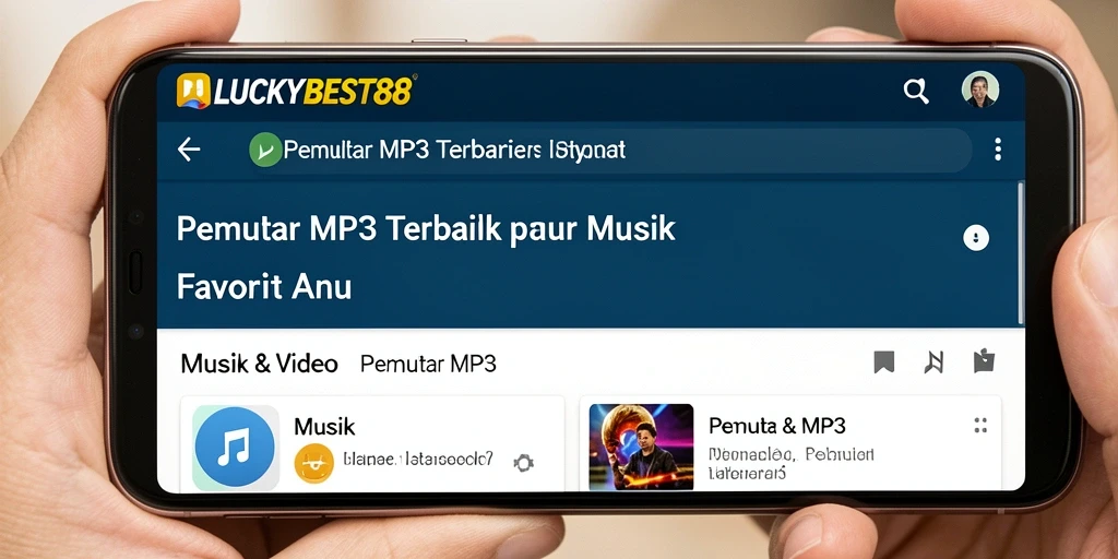 Antarmuka LUCKYBEST88 yang sederhana dan fungsional untuk Pemutar MP3.