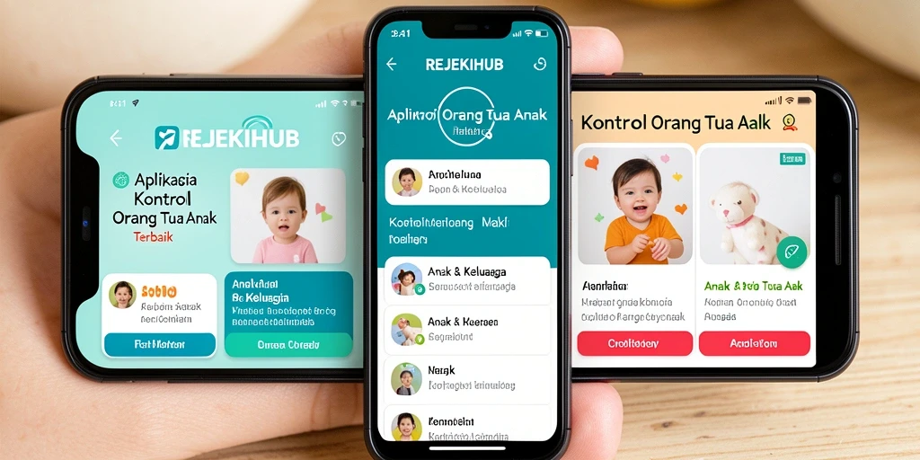 Antarmuka intuitif aplikasi REJEKIHUB untuk kontrol orang tua yang efisien.
