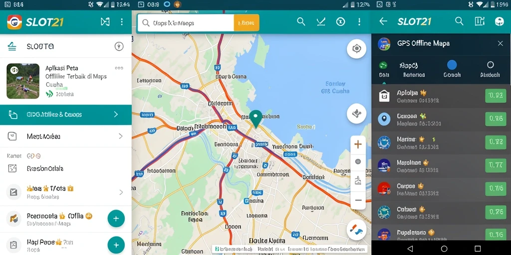 Antarmuka SLOT21 yang sederhana dan mudah digunakan untuk navigasi.
